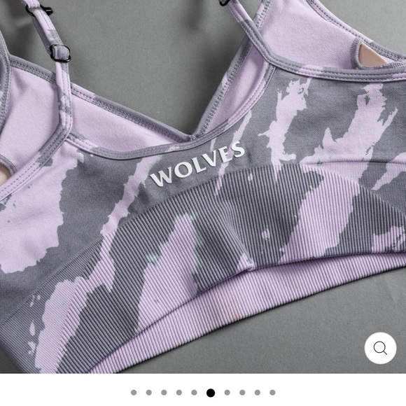 NWT large LONE "EVERSON" SEAMLESS BRA IN ORCHID NATIVE CAMO DarcSport Darc Sport - Picture 9 of 16